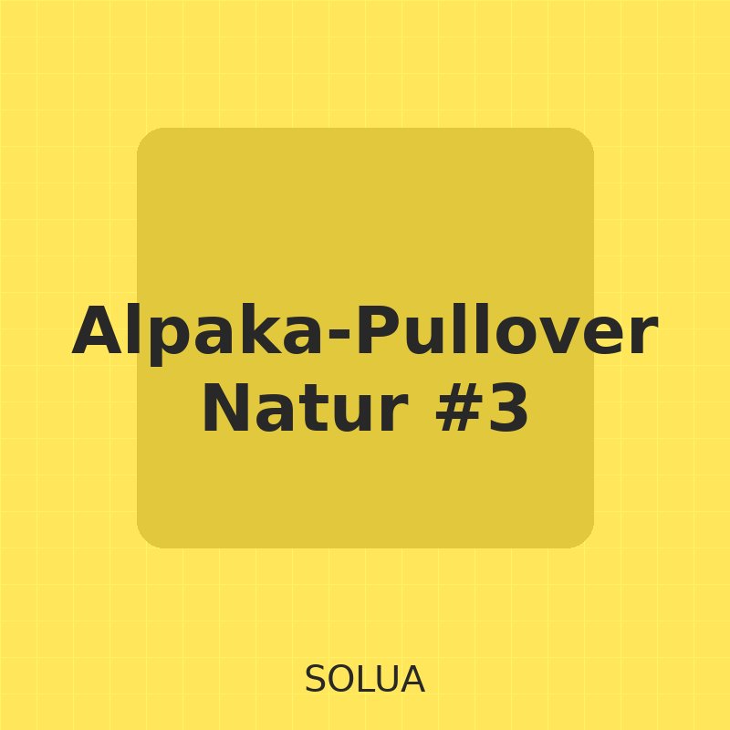 Alpaka-Pullover Natur - Ansicht 3