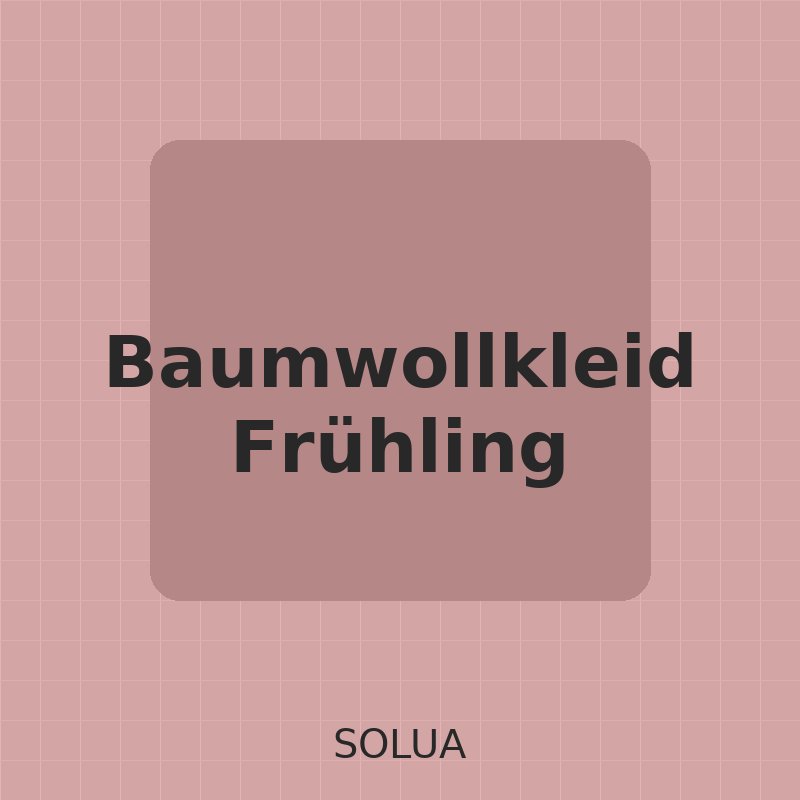 Baumwollkleid Frühling