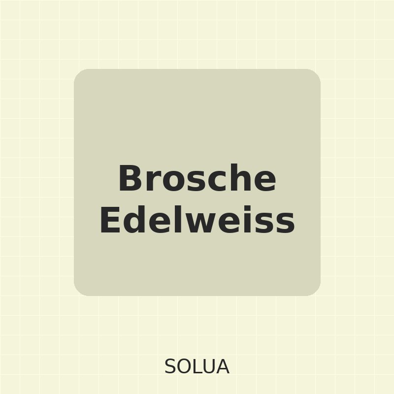Brosche Edelweiss