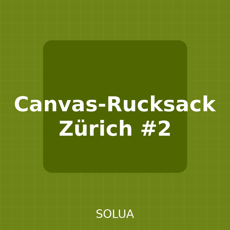 Canvas-Rucksack Zürich - Ansicht 2