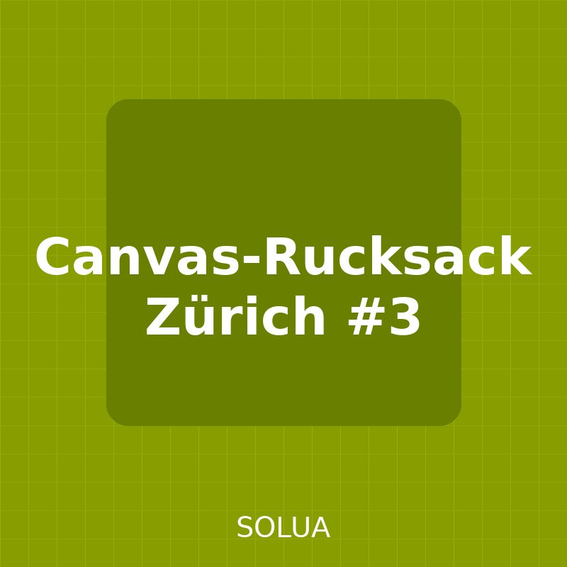 Canvas-Rucksack Zürich - Ansicht 3