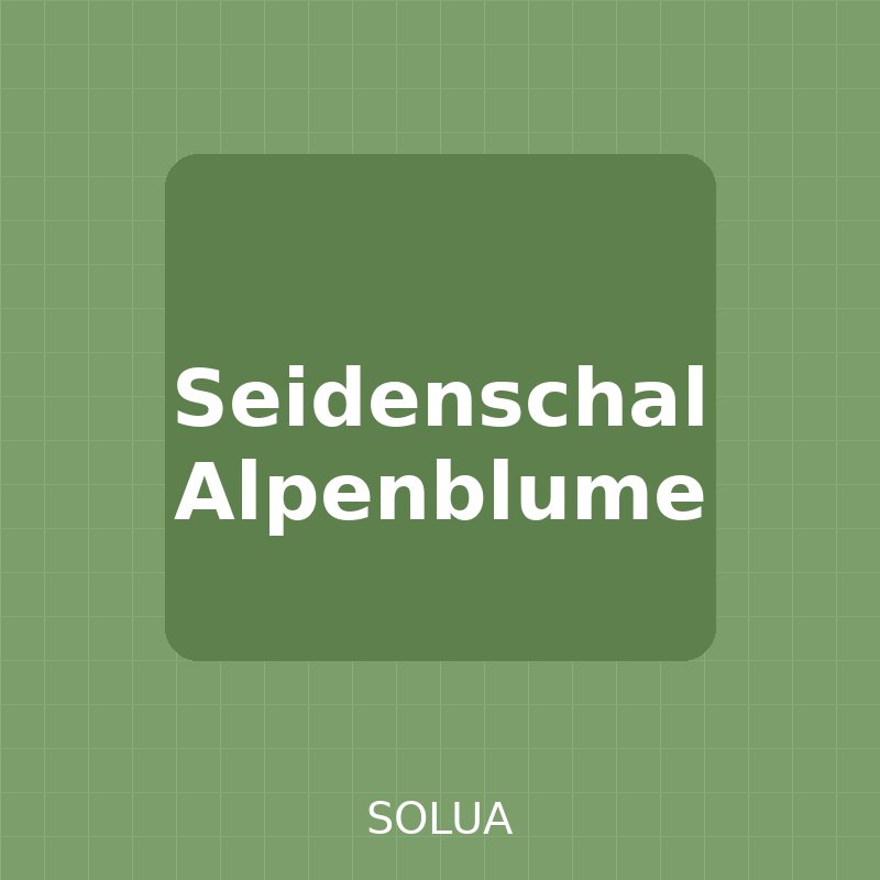 Seidenschal Alpenblume